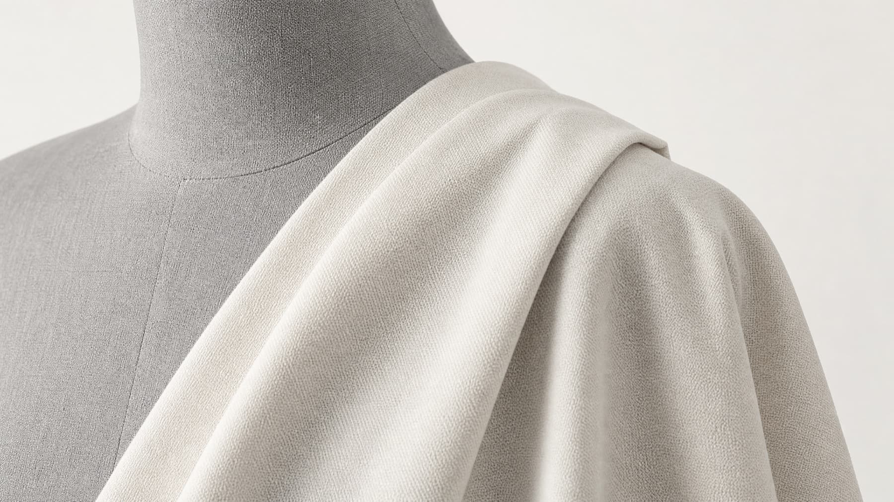 The cloth hanging, showing how it drapes